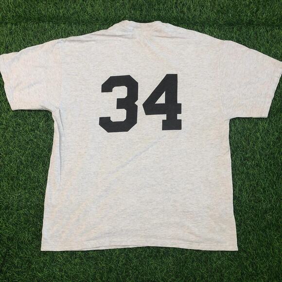 Men’s Grey Blackhawks Football Graphic Number Tee - Picture 2 of 4